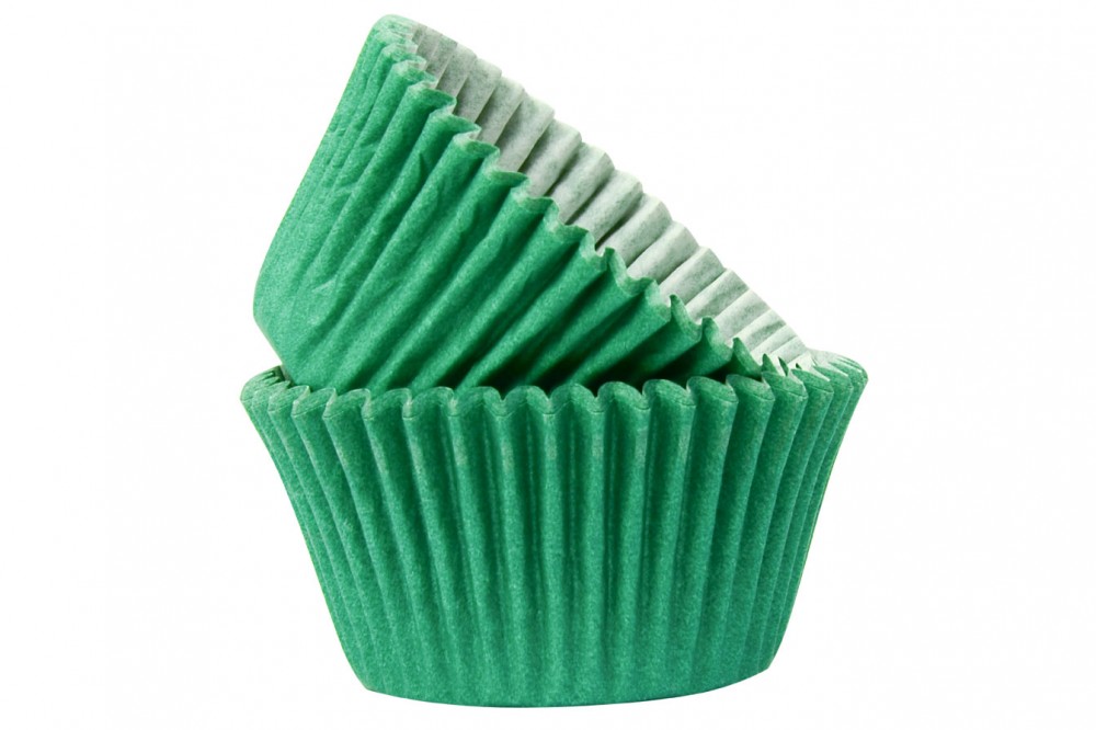50 x Dark Green High Quality Cupcake Muffin Cases